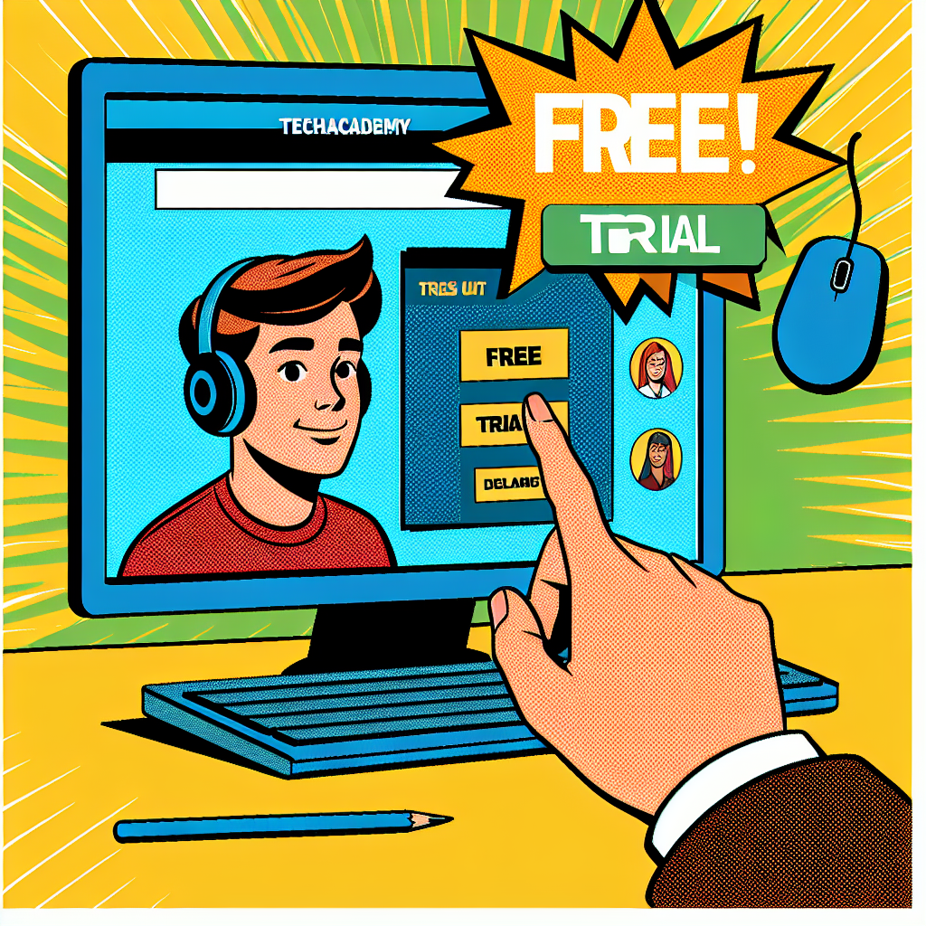 TechAcademyの無料体験を試す人のイメージ