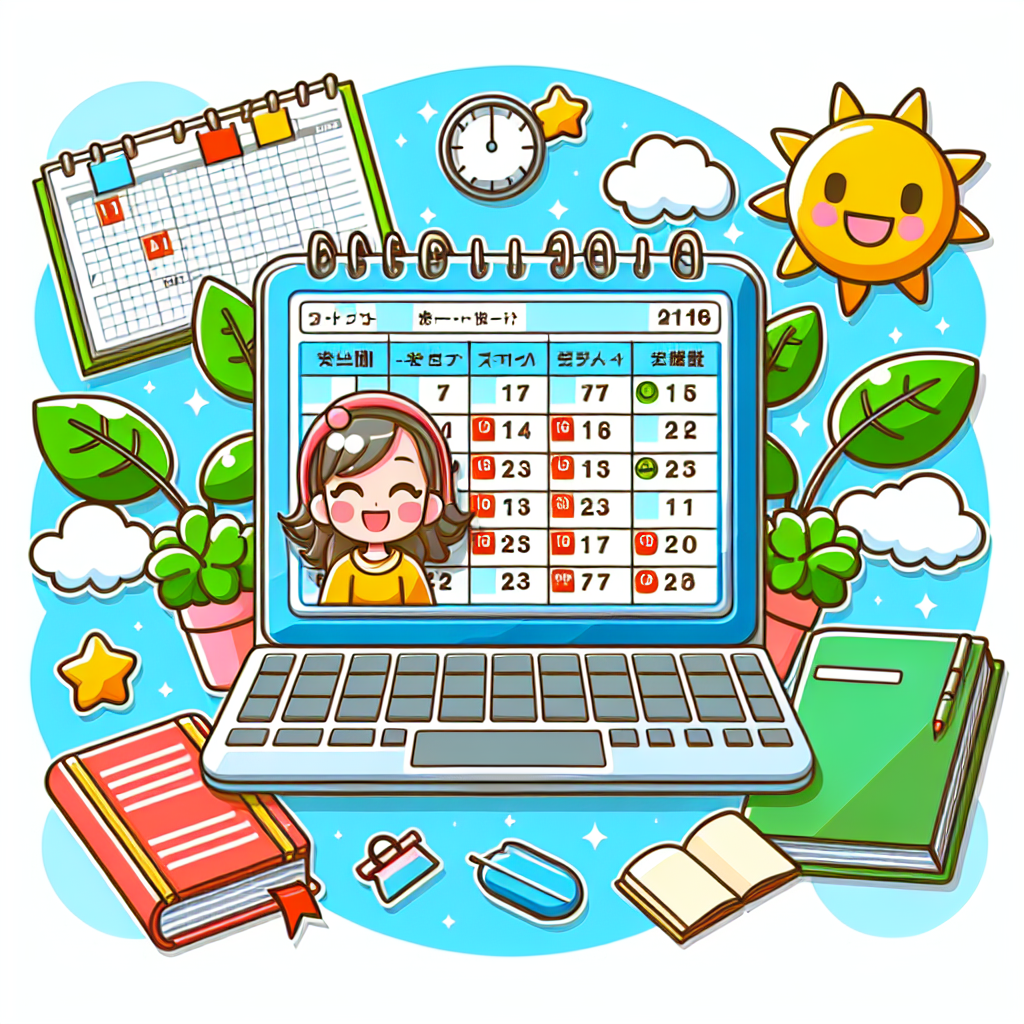 学習スケジュールの例