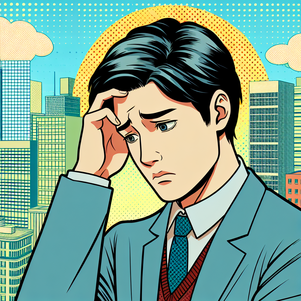 悩んでいる人のイラスト