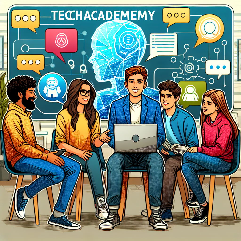 TechAcademyのコミュニティで交流する受講生の様子