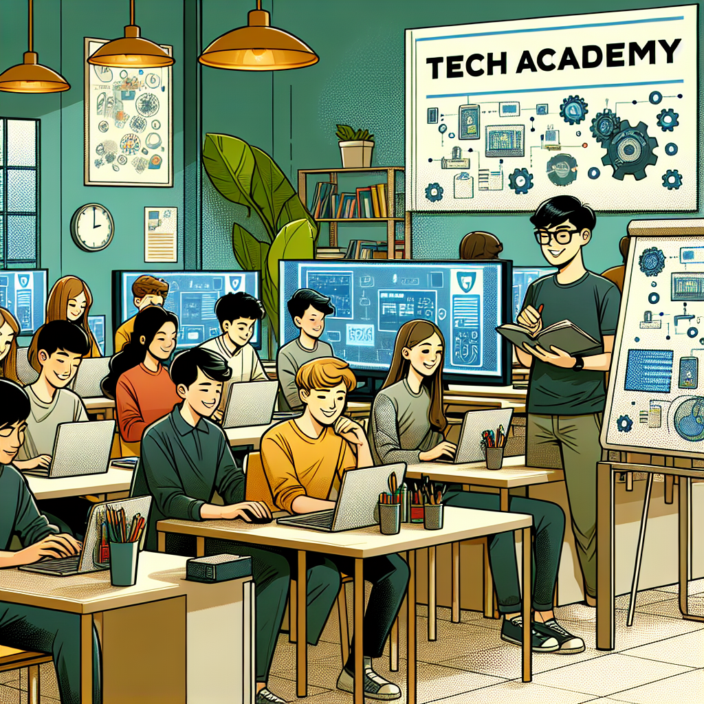 TechAcademyで学ぶ生徒の様子